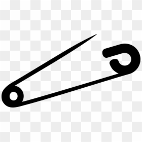 Line,safety Pins,pin - Safety Pin Clip Art, HD Png Download - pin it png