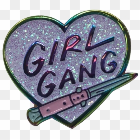 Girl Gang Pin - Label, HD Png Download - pin it png