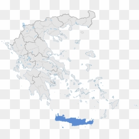 Many State In Greece, HD Png Download - greece map png