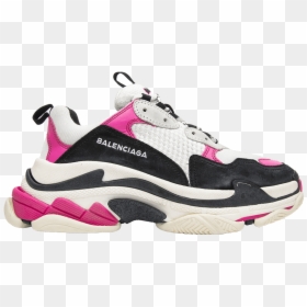 Pink Triple S Balenciaga, HD Png Download - balenciaga logo png