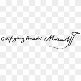 Wolfgang Amadeus Mozart Signature, HD Png Download - mozart png