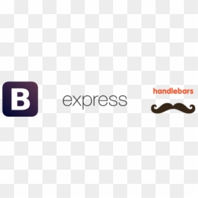 Express Js, HD Png Download - handlebar moustache png
