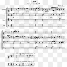 Friday I M In Love Violin Sheet Music, HD Png Download - mozart png