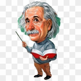 Albert Einstein Cartoon Png, Transparent Png - vhv
