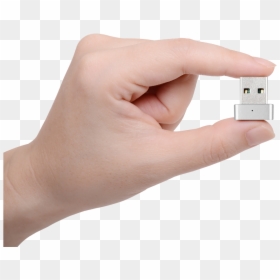 Wifi Adapter 5ghz, HD Png Download - hand holding card png