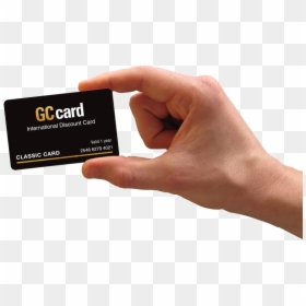 Sign, HD Png Download - hand holding card png