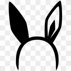Clip Art Black & White - Black Bunny Ears Transparent, HD Png Download - bunny ear png