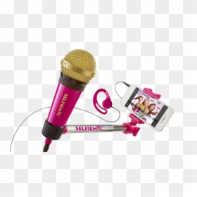 Selfiemic Rosa - Palito De Selfie Con Microfono, HD Png Download - soy luna patines png