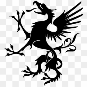 Gryphon Griffin Emblem - Coat Of Arms Dragon Png, Transparent Png - gryphon png