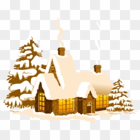 Village Ornament Christmas Eve Free Hq Image Clipart - Christmas Village Clipart Decoration, HD Png Download - eve png