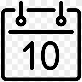 Calendar Date 10 Calendar Date 10 Calendar Date - Calendar Day Png Transparent, Png Download - date icon png