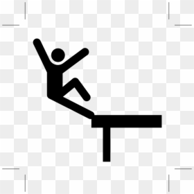 Falling From Height Cartoon, HD Png Download - height png