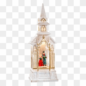 Led Snow Lantern "church", 33cm - Chapel, HD Png Download - church steeple png