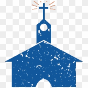 Steeple Clipart Blue Church - Illustration, HD Png Download - church steeple png