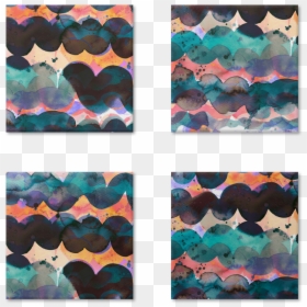 Magneto Abstract Waves Marine Watercolor - Visual Arts, HD Png Download - abstract waves png