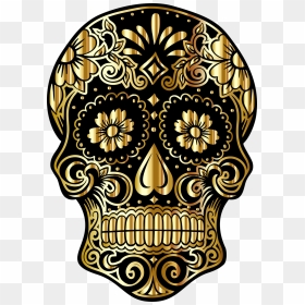 Sugar Skull Mexico Day Of The Dead, HD Png Download - day of the dead skull png