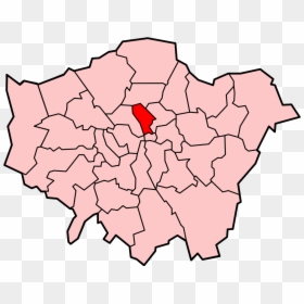 London Borough Outline Map, HD Png Download - archway png