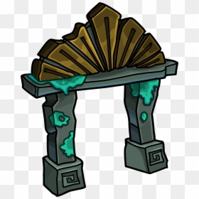 Club Penguin Rewritten Wiki - Underwater Furniture Club Penguin, HD Png Download - archway png