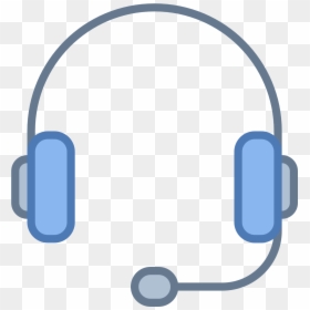 Mobile Earphone Background Png - Blue Headset Icon Png, Transparent Png - phone icon .png