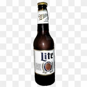 #miller - Glass Bottle, HD Png Download - miller lite bottle png