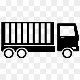 White Container Truck Icon , Png Download - Truck With Container Icon, Transparent Png - food truck icon png