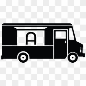 Black Food Truck Clipart, HD Png Download - food truck icon png