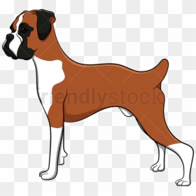 Dog Proud Boxer Vector Cartoon Clipart Transparent - Boxer Clip Art Dog, HD Png Download - proud png
