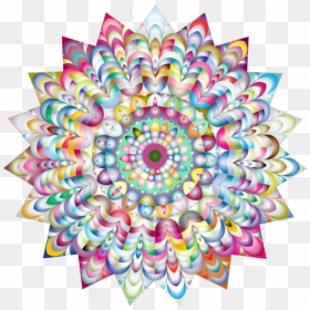 Prismatic Hypnotic Mandala - 萬花筒 Png, Transparent Png - png mandala