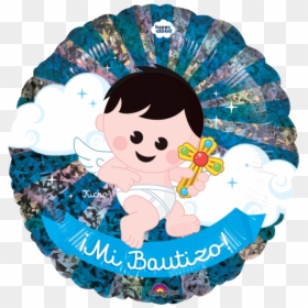 Globo Mi Bautizo Niño Clipart , Png Download - Happy Cloud Globo, Transparent Png - angel bautizo png