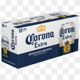 Corona Extra 18 Pack Cans, HD Png Download - cerveza modelo png