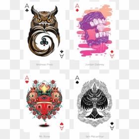 Ace Of Spades Bird, HD Png Download - card deck png