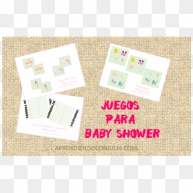 Juegos Para Baby Shower - Paper, HD Png Download - juegos png