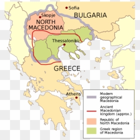 Historical Macedonia Map, HD Png Download - greek key border png