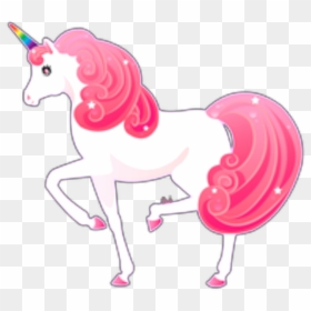 Ftestickers Clipart Illustration Unicorn Cute - Transparent Background Unicorn Png, Png Download - cartoon unicorn png