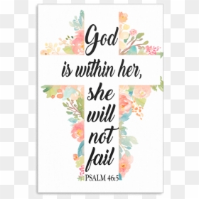 Clip Art God Is Within Her She Will Not Fail - God Is Within Her She Will Never Fail, HD Png Download - fail.png