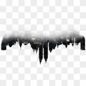 #mq #black #batman #city #gothamcity - Gotham Png, Transparent Png - gotham city silhouette png
