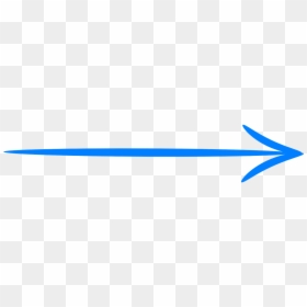 Blue Arrow Drawn, HD Png Download - simple arrow png
