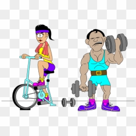 Clip Art People Working Out Clipart - Free Clip Art Exercising, HD Png Download - people working out png