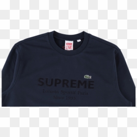 Supreme Lacoste Crewneck "ss, HD Png Download - lacoste png