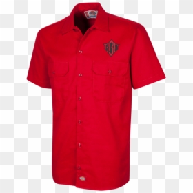 Rbf Embroidered 1574 Dickies Men"s Short Sleeve Workshirt - T-shirt, HD Png Download - lacoste png