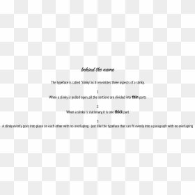 Number, HD Png Download - slinky png
