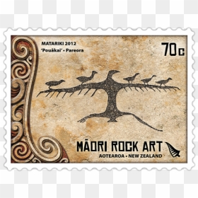 Maori Rock Art Stamps, HD Png Download - post stamp png