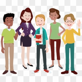 Working Clipart Group Communication - Cartoon People Transparent Background, HD Png Download - working people png
