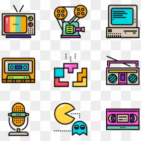 80"s 40 Premium Icons - 80s Icons Clip Art, HD Png Download - 80s triangle png