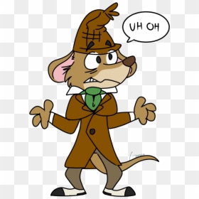 Clip Royalty Free The Great Mouse Detective - Cartoon, HD Png Download - detective hat png