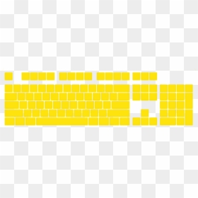 Yellow Keyboard Key"s - Keycap Layout, HD Png Download - keyboard key png