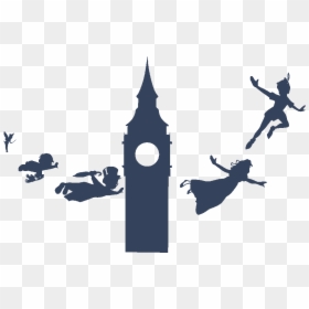 Peter Pan Silhouette Png, Transparent Png - monster silhouette png