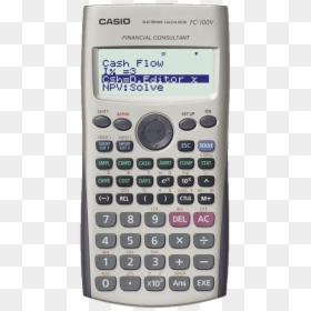 Financial Calculators - Casio Financial Calculator Fc 100v, HD Png Download - calculadora png