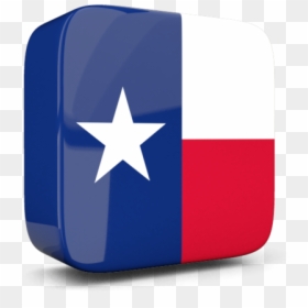 Glossy Square Icon 3d - 3d Texas Flag, HD Png Download - texas state flag png