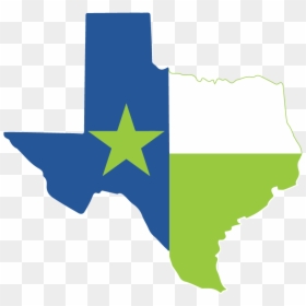 Texas Flag State Shape, HD Png Download - texas state flag png
